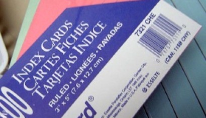 index cards